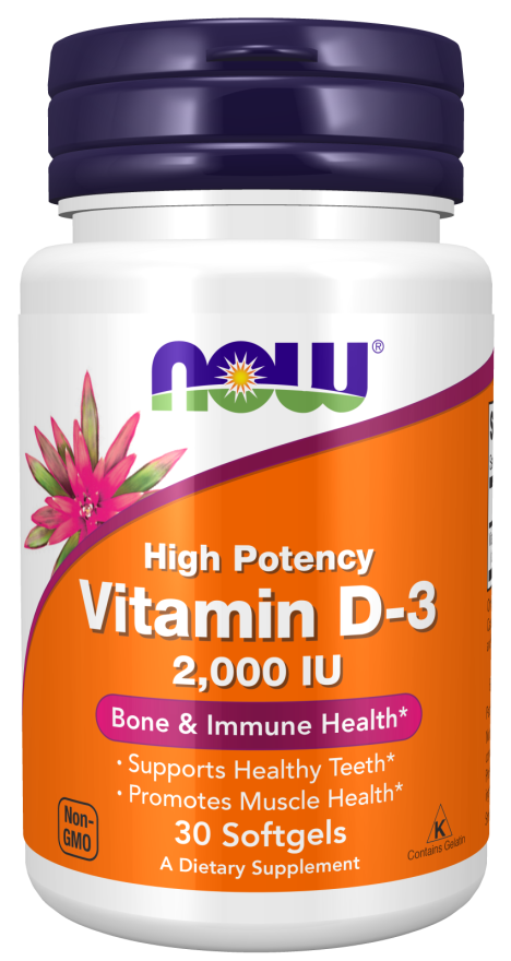 Vitamina D-3 2.000 UI, 30 Softgels
