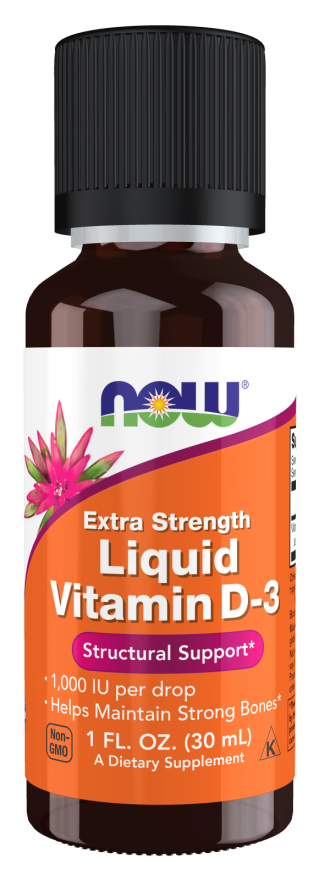 Vitamina D-3 líquida, Força Extra ( 30 ml)
