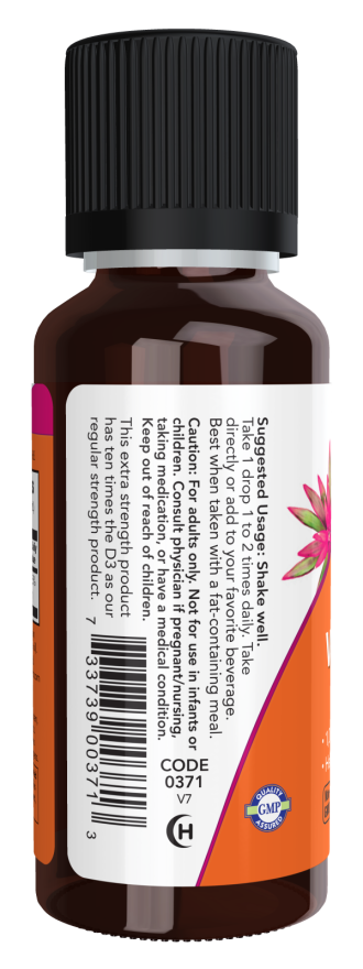 Vitamina D-3 líquida, Força Extra ( 30 ml)