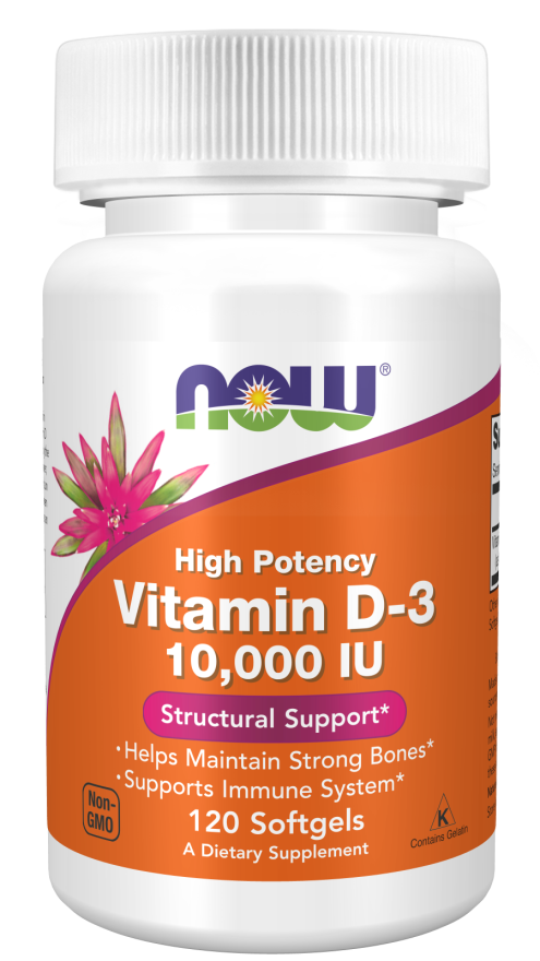 Vitamina D-3 10.000 UI, 120 Softgels