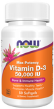 Vitamina D-3 50000 UI, 50 Softgels