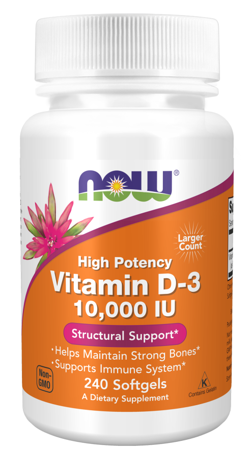 Vitamina D-3 10.000 UI, 240 Softgels