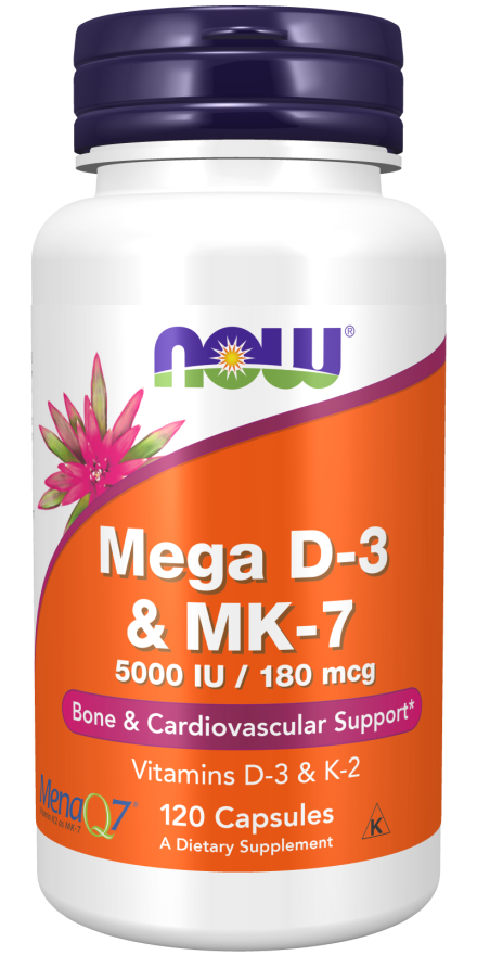 Mega D-3 e MK-7, 120 Cápsulas Vegetarianas