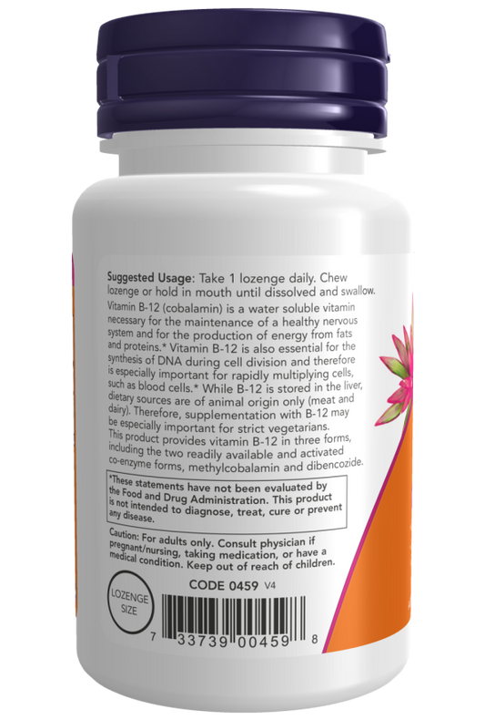 Vitamin B-12, 2.000 mcg, 100 Pastilhas