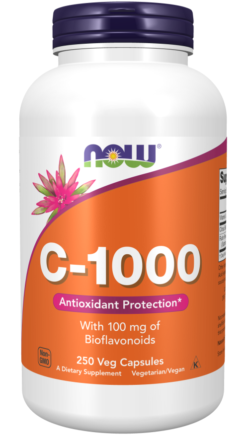 Vitamina C-1000, 250 Cápsulas Vegetarianas