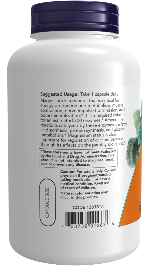 Magnésio, 400 mg, 180 Cápsulas Vegetarianas