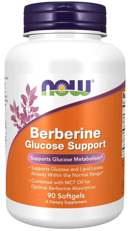 Suporte de glicose berberina, 90 Softgels