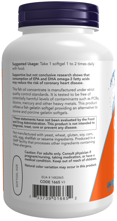 Ultra Ômega-3 (Gelatina de Peixe), 180 Softgels