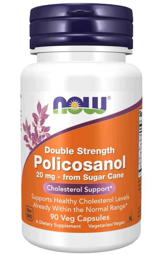 Policosanol, Força Dupla, 20 mg, 90 Cápsulas Vegetarianas