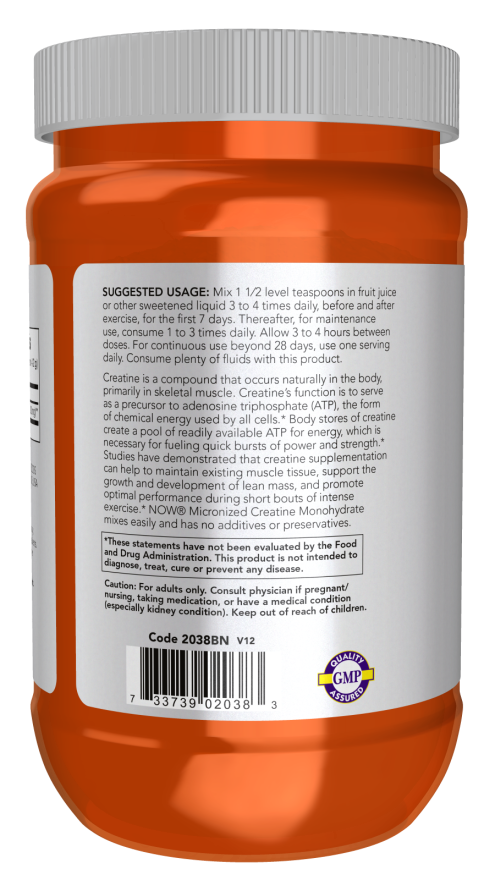 Monohidrato de Creatina, Pó Micronizado, (500 g)