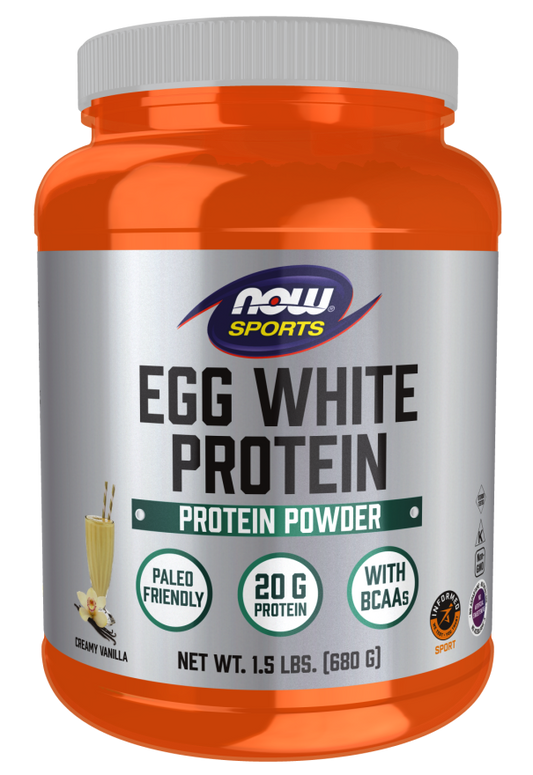 Proteína de Clara de Ovo, Baunilha em Pó Cremoso, (680 g)