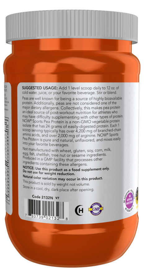 Proteína de Ervilha, Pó Puro sem Sabor, (340 g)