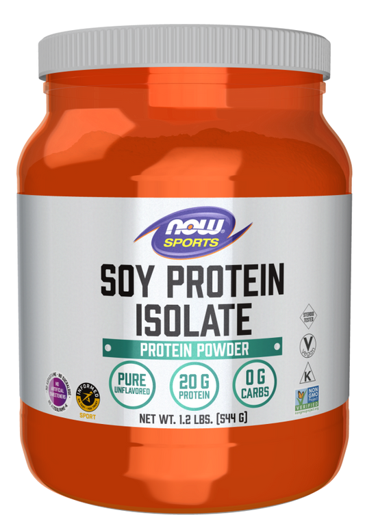 Isolado de Proteína de Soja, Pó Sem Sabor, ( 544 g)
