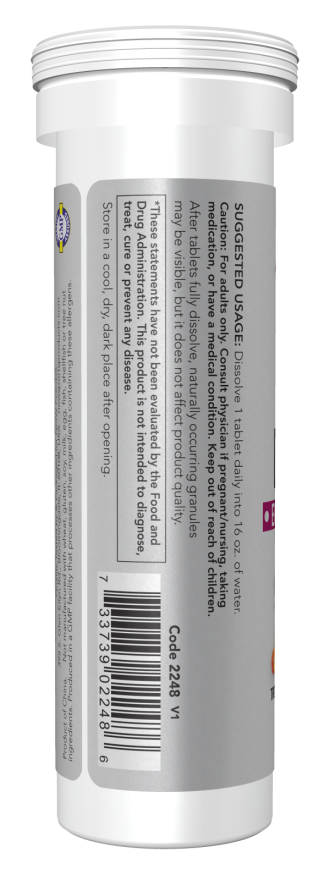 Tablets de Ponche Tropical Efervescente Effer-Energy, 10 Tablets