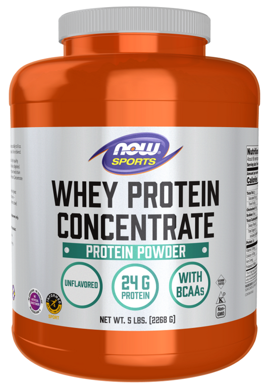 Concentrado de Proteína de Soro de Leite, Pó Sem Sabor, (2268 g)
