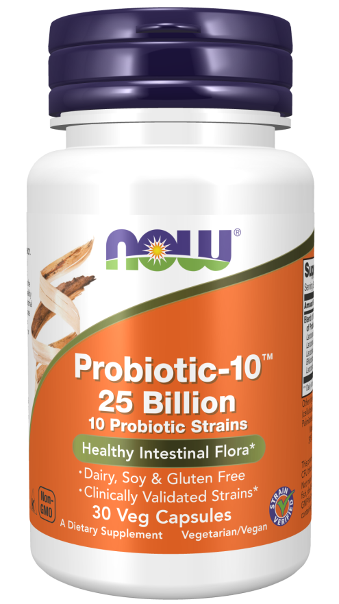 Probiotic-10™ 25 bilhões, 30 Cápsulas Vegetarianas