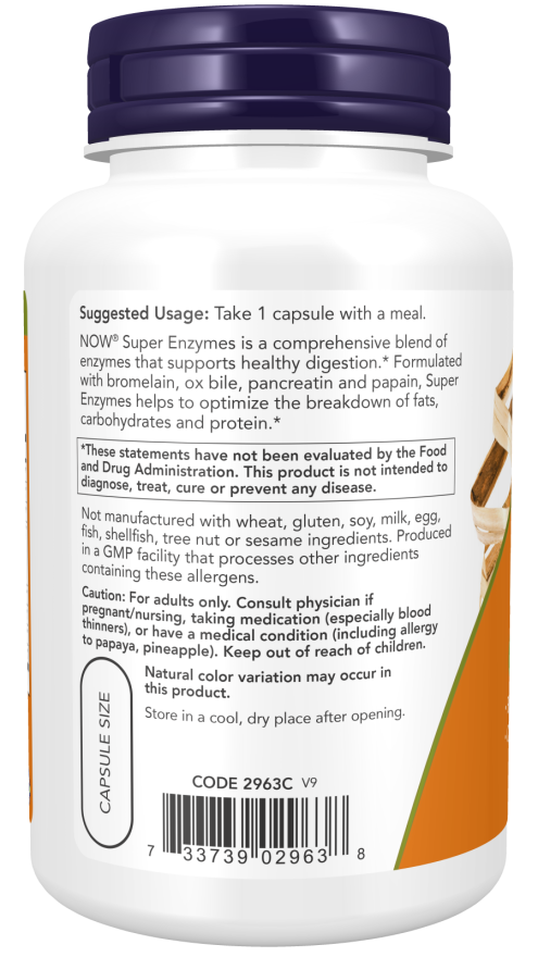 Super Enzimas, 90 Cápsulas