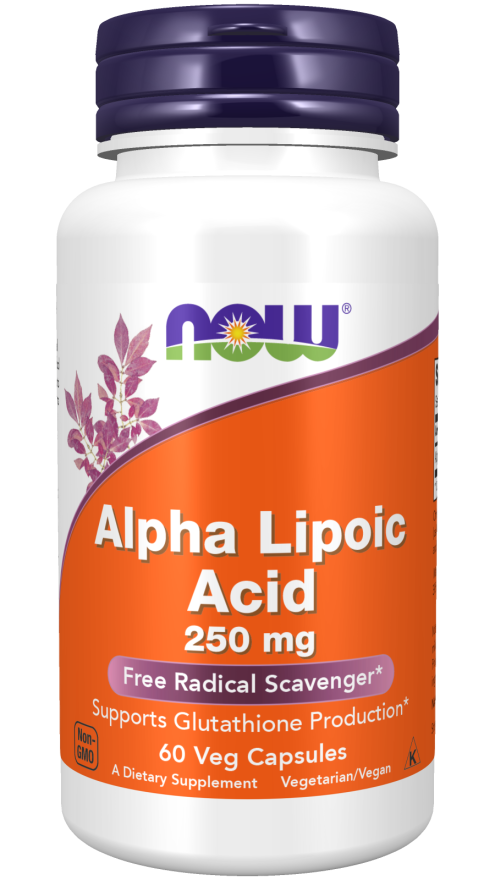 Ácido Alfa Lipóico, 250 mg, 60 Cápsulas Vegetarianas