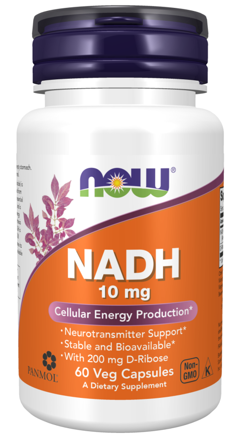 NADH, 10 mg, Cápsulas Vegetarianas