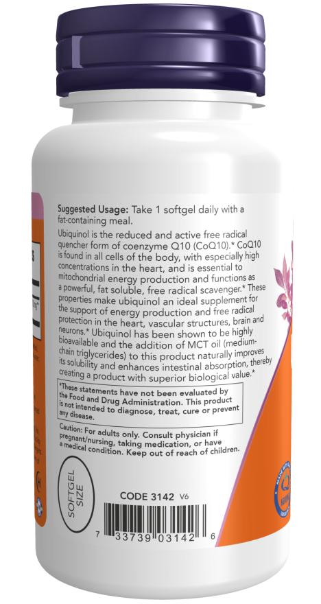 Ubiquinol, 100 mg, 120 Softgels