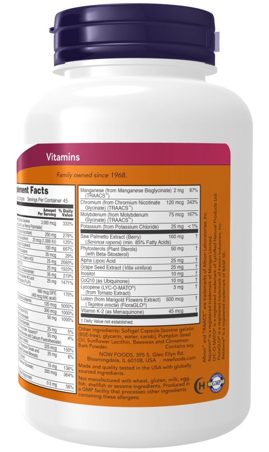 Adam™, Cápsulas de Vitaminas Múltiplas Masculinas, 180 Softgels