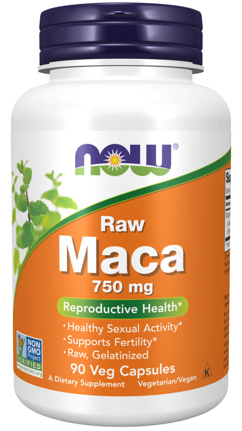 Raw Maca, 750 mg, 90 Cápsulas Vegetarianas