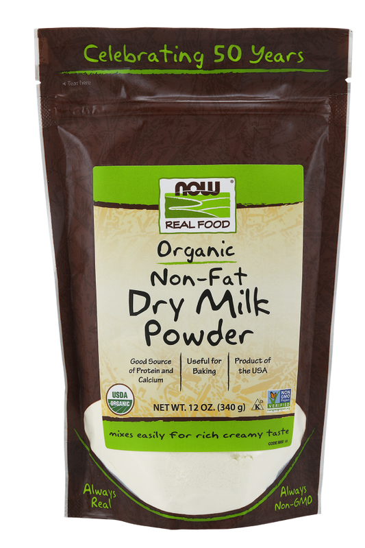 Leite em Pó Desnatado, Orgânico, (340 g)