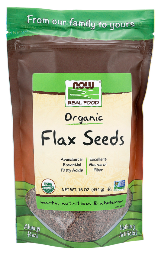 Sementes de Linho, Orgânicas, ( 454 g)