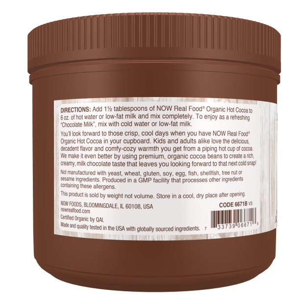 Cacau Quente, Orgânico, (397 g)