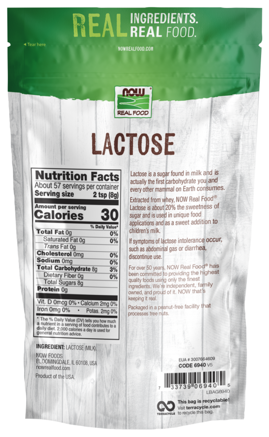 Lactose em Pó, (454 g)