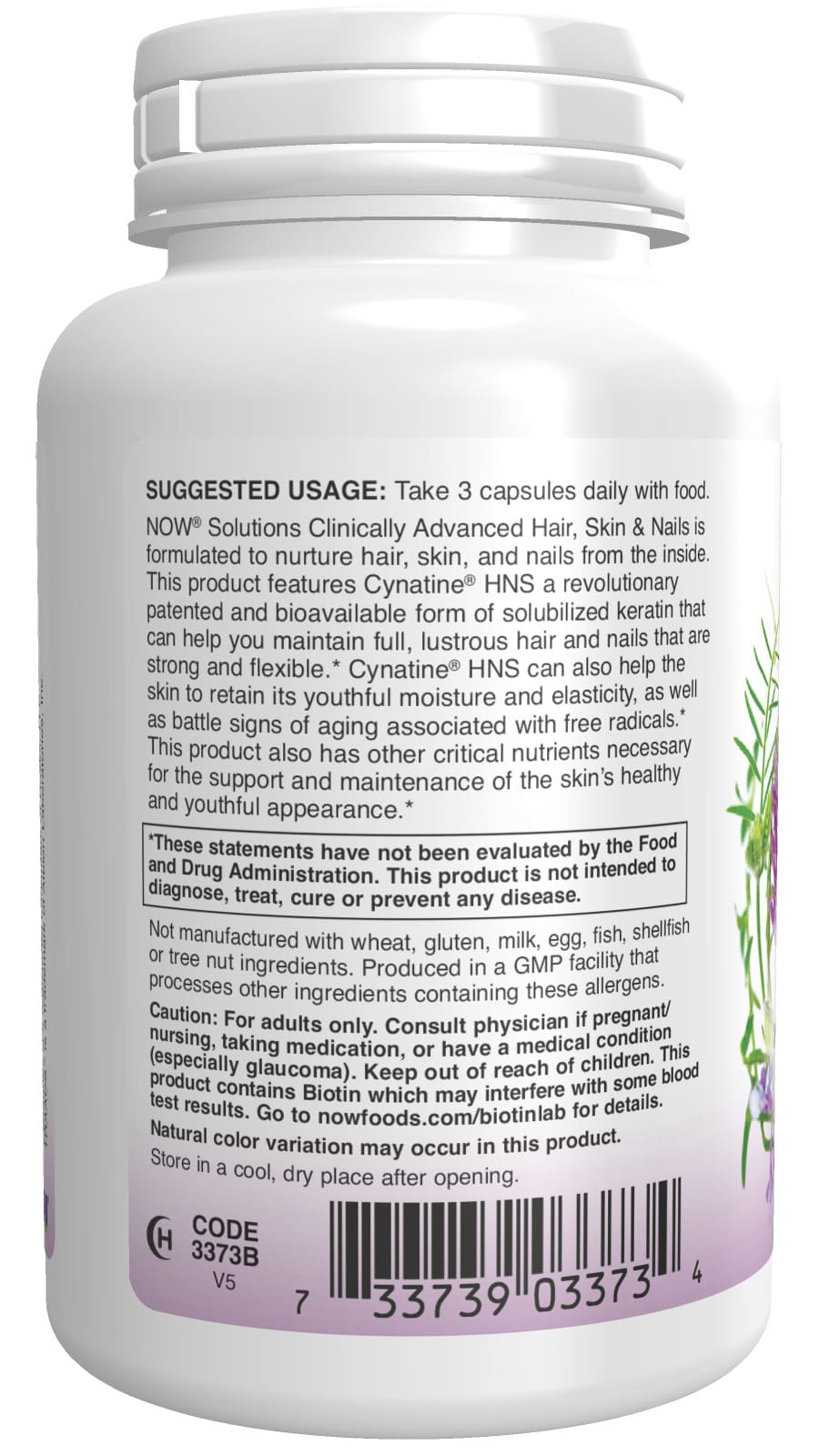 Cabelo, pele e unhas, 90 cápsulas vegetais-Now Foods-Beleza & Cuidados Pessoais,Suplementos de Beleza