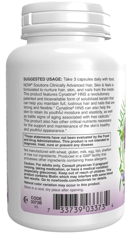 Cabelo, pele e unhas, 90 cápsulas vegetais-Now Foods-Beleza & Cuidados Pessoais,Suplementos de Beleza