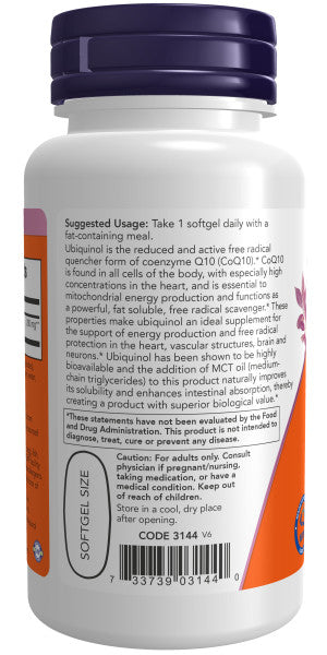 Ubiquinol, Extra Strength 200 mg, 60 Softgels