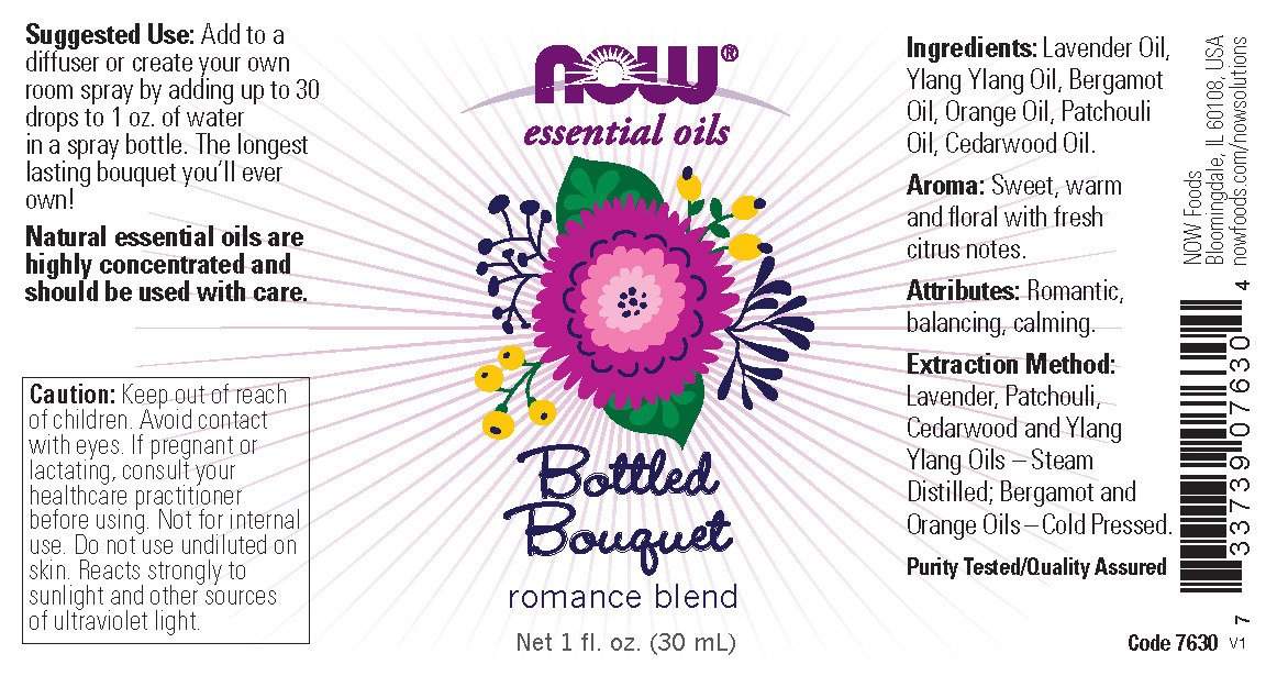 Mistura de óleo para buquê engarrafado, 1 fl. onças-Now Foods-Óleos Perfumados com Especiarias