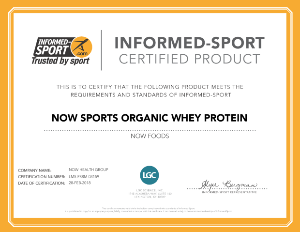 Proteína Whey, Pó Orgânico Sem Sabor, ( 454 g)