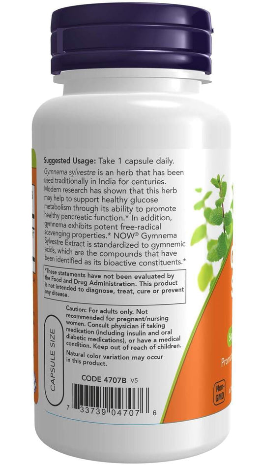 Gymnema Sylvestre 400 mg - 90 cápsulas vegetais-Now Foods-Gerenciamento De Glicose,Suplementos