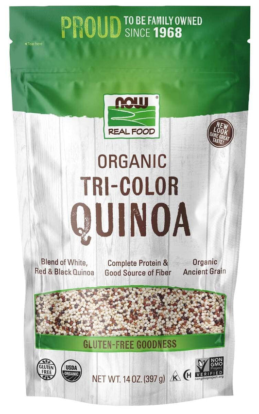 Tri-Color Quinoa, Organic, 14 onças.-Now Foods-Alimentos Naturais,Grãos Antigos