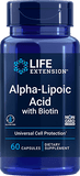 Alpha-Lipoic Acid with Biotin, 60 cápsulas - newfoodsbr