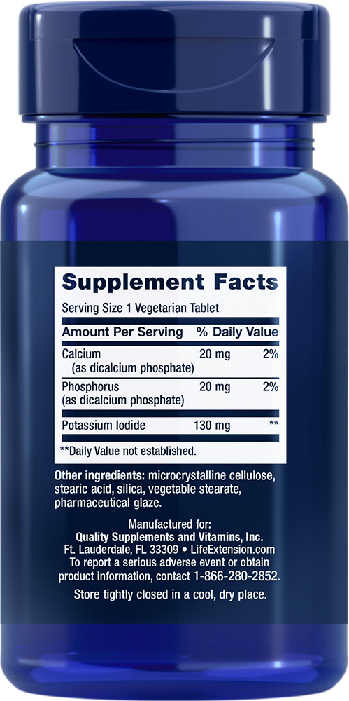 Potassium Iodide comprimidos , 130 mg, 14 comprimidos vegetarianos - newfoodsbr