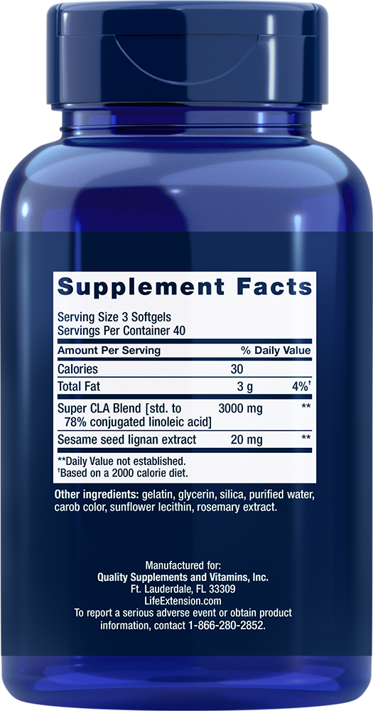 Super CLA Blend with Sesame Lignans, 120 softgels - newfoodsbr