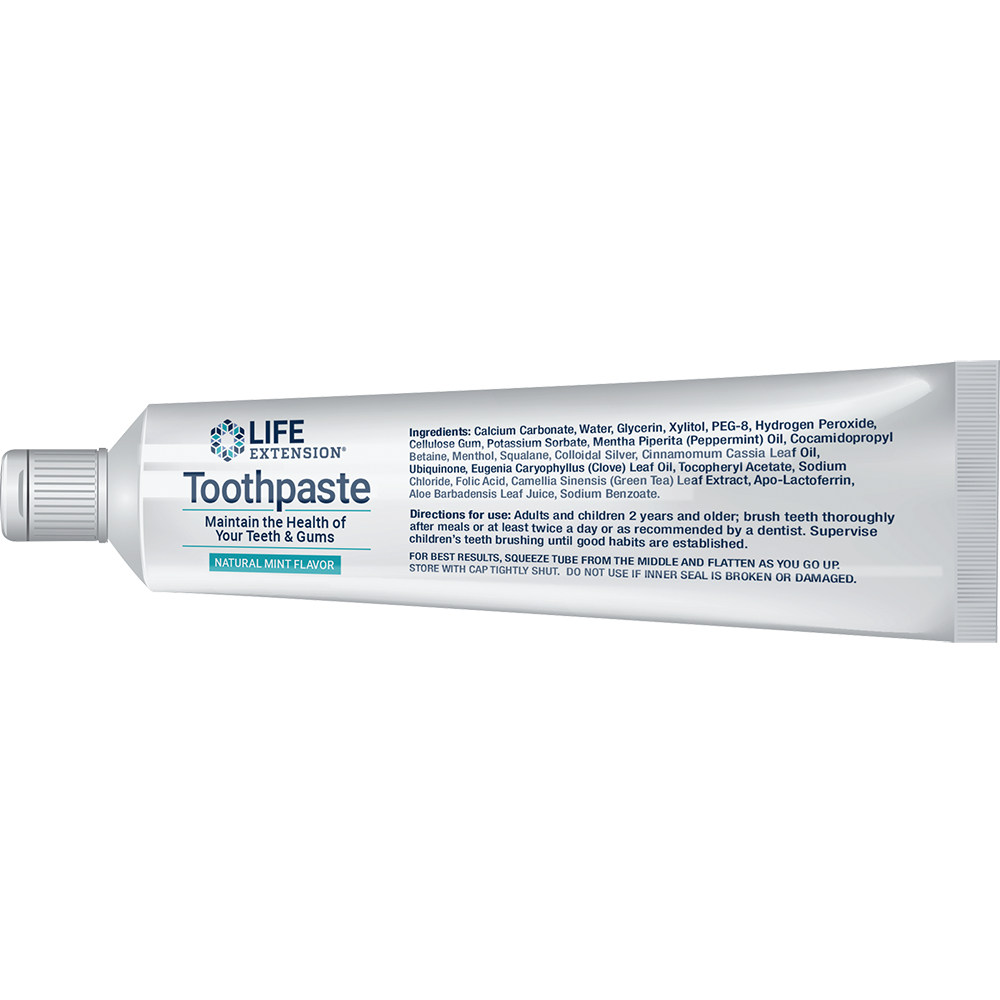 Life Extension Toothpaste (Mint), 4 oz - newfoodsbr