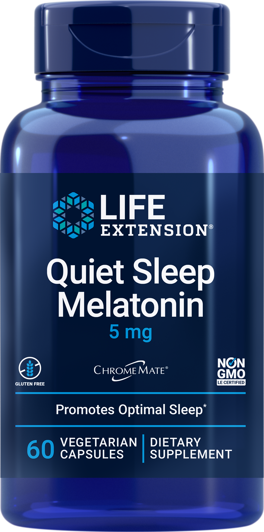 Life Extension Quiet Sleep, 5 mg, 60 Cápsulas Vegetarianas
