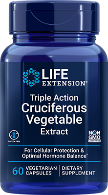 Triple Action Cruciferous Vegetable Extract, 60 cápsulas vegetarianas - Life Products Br
