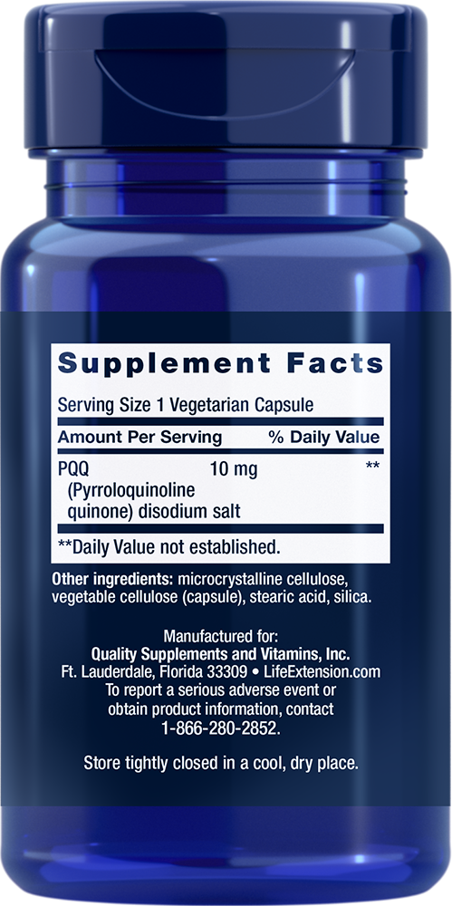 PQQ Caps, 10 mg, 30 Cápsulas Vegetarianas - newfoodsbr
