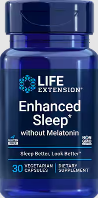 Enhanced Sleep sem Mltn, 30 Cápsulas Vegetarianas