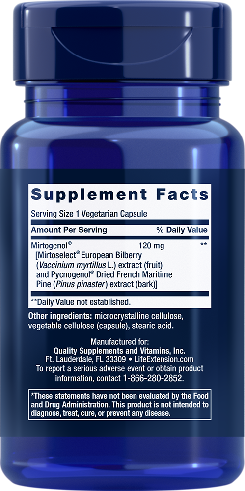 Eye Pressure Support with Mirtogenol®, 30 cápsulas vegetarianas - newfoodsbr