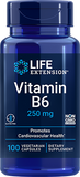 Vitamin B6, 250 mg, 100 cápsulas vegetarianas - Life Products Br