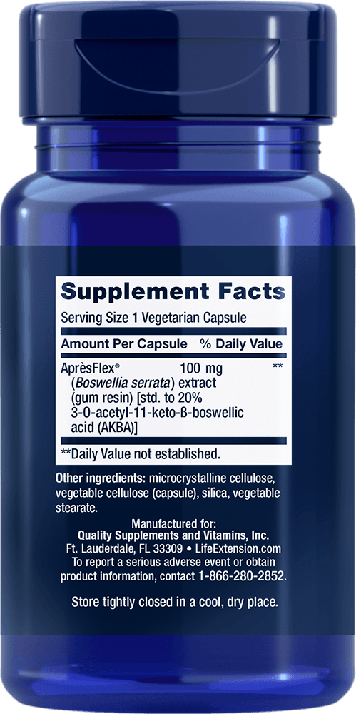 5-LOX Inhibitor with AprèsFlex®, 100 mg, 60 Cápsulas Vegetarianas - newfoodsbr