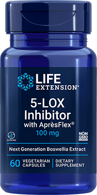 5-LOX Inhibitor with AprèsFlex®, 100 mg, 60 Cápsulas Vegetarianas - newfoodsbr