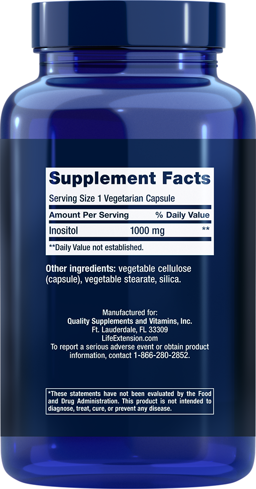 Inositol Caps, 1000 mg, 360 Cápsulas Vegetarianas - newfoodsbr